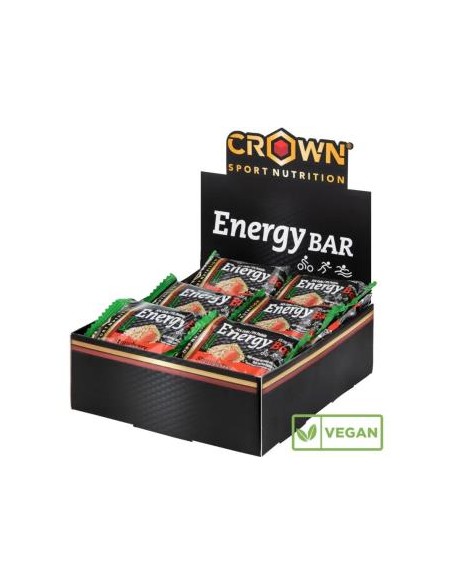Energy Vegan Bar Strawberry Fresa 12 X 60 G de Crown Sport Nutrition