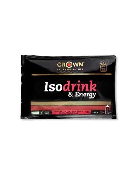 Isodrink & Energy Monodosis Frutos Rojos 32 G de Crown Sport Nutrition