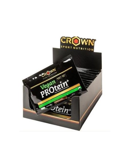 Vegan Protein+ Monodosis Choc 12 X 30 G de Crown Sport Nutrition