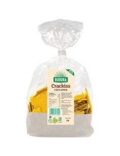 Crackiss Espelta Curcuma Pimienta 250  Gr Bio Vegan de Biogra