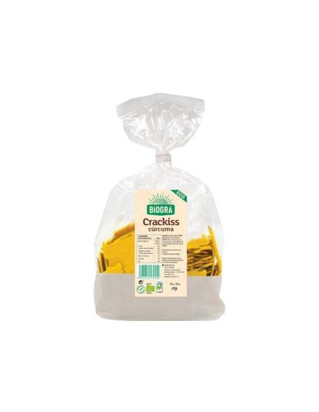 Crackiss Espelta Curcuma Pimienta 250  Gr Bio Vegan de Biogra
