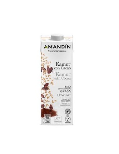 Bebida Vegetal De Kamut Con Cacao 1Lt X 6 Uds de Amandin