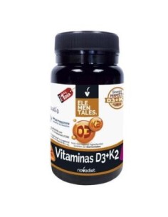Vitamina D3+K2 2000Ui 60 Cap Elementales de Novadiet