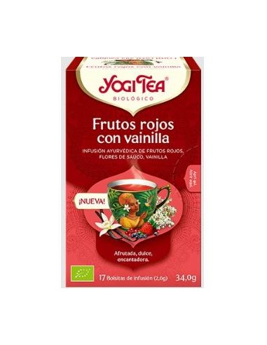 Yogi Tea Frutos Rojos Con Vainilla 17Infusiones Bio de Yogi Tea