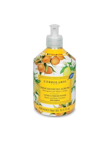 Frescaespuma Citrus Detergente Manos Y Cuerpo Edicion Limita de L´Erbolario