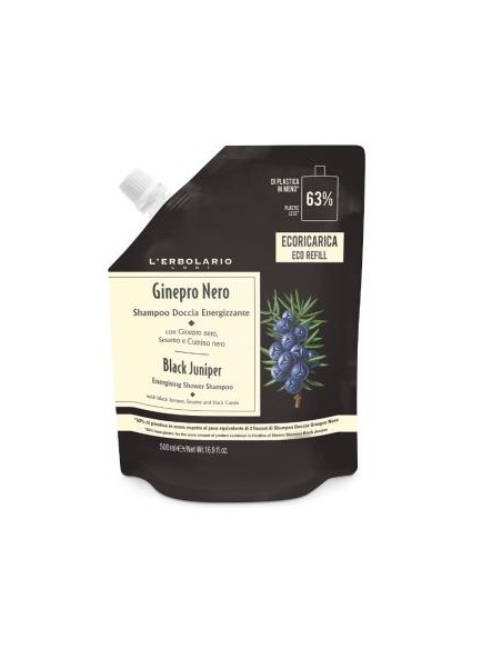 Enebro Negro Eco Recarga Gel De Baño 500 Ml de L´Erbolario