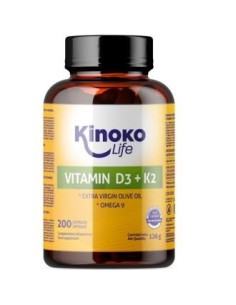 Vitamina D3-K2 Con Omega 9  200 Cap. de Kinoko Life