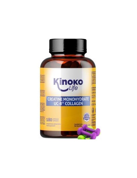 Creatina Monohidratada 3000Mg Con Uc-Ii ColaGeno 180Cap. de Kinoko Life