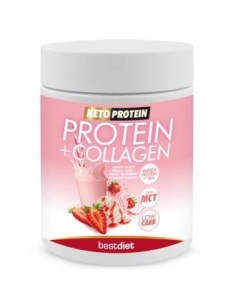 Protein + Collagen Fresa Nata Shake 400 Gr. de Keto Protein