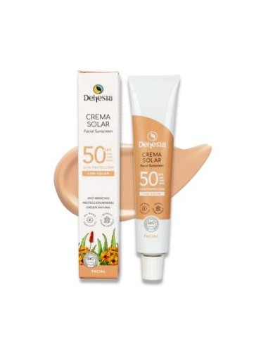Crema Facial Solar Spf 50 Con Color Bio 30Ml de Dehesia