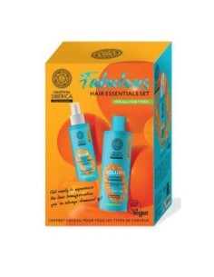 Fabulous Hair Essentials Set Oblepikha Champu Volu 400 Ml+Se de Natura Siberica