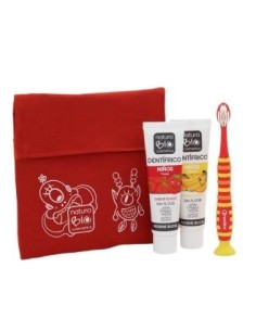 Desayuno Higiene Bucal Niños Bolsa Roja de Naturabio Cosmetics