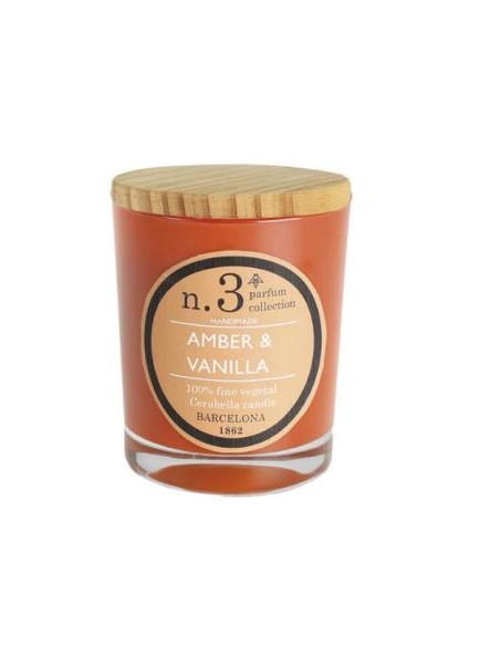 Vela Vaso Perf3 Amber-Vainilla 7,5X9Cm 1Ud. de Cerabella