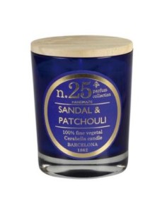 Vela Vaso Perf25 Sandal-Patchouli 7,5X9Cm 1Ud. de Cerabella