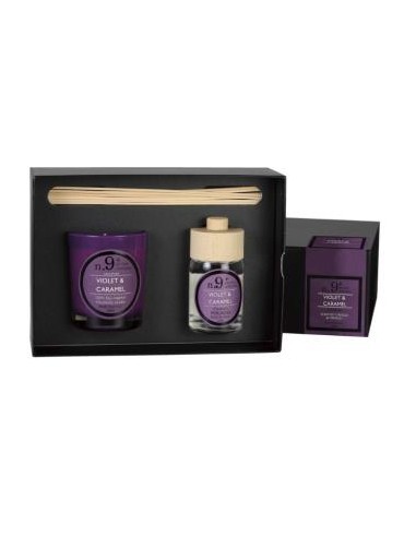 Setperf9 Vela+Mikado Violet-Caarmel 23X16,6X8,3Cm. de Cerabella