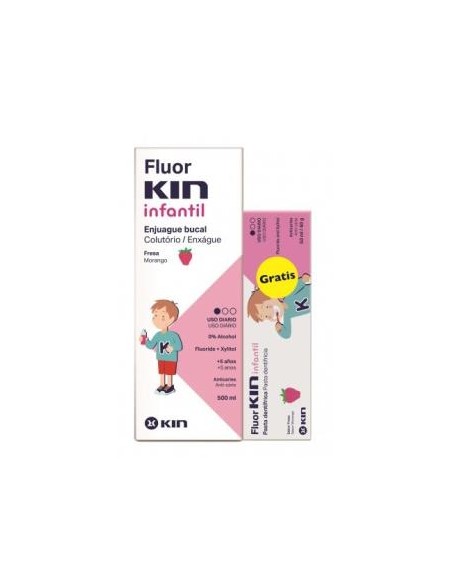 Fluor Kin Fresa 500Ml+ Pasta 50Ml de Kin