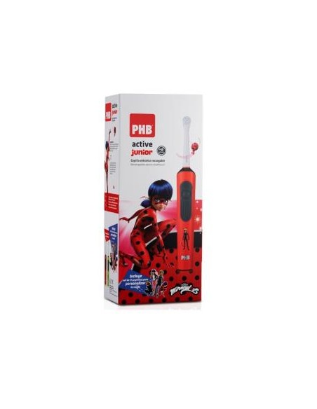 Phb Cepillo Elec Junior Ladybug +6 Anos Rojo de Phb