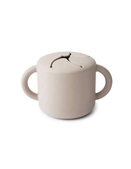 Taza Para Snack Silicona Ivory** de Mushie
