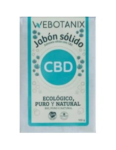 Jabon Solido Cbd 100Gr Bio Vegan de Webotanix
