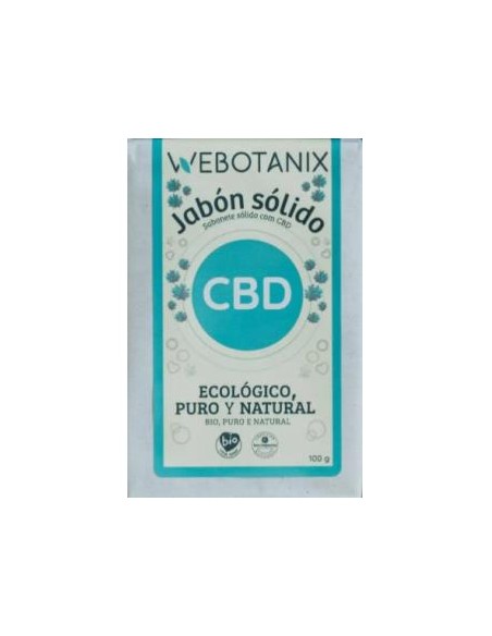 Jabon Solido Cbd 100Gr Bio Vegan de Webotanix