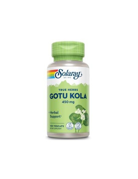 Gotu Kola 450Mg 100Vcap. de Solaray
