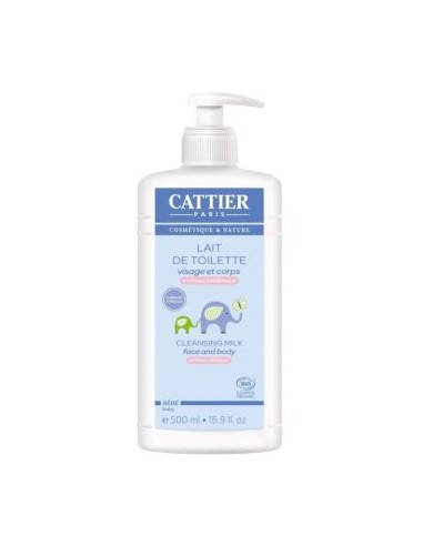 Leche Hidratante Bebe Limpia Cara Y Cuerpo 500Ml. de Cattier