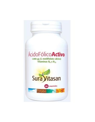 Acido Folico Activo 60Comp. de Sura Vitasan