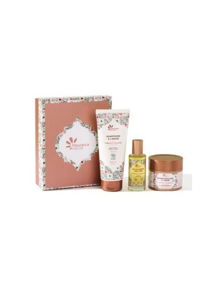 Cofre Argan Capilar Aceite+Mascarilla+Champu. de Fleurance Nature