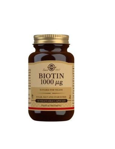Biotina 1000Mcg. 50Cap. de Solgar