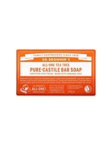 Jabon En Pastilla Arbol Del Te 140Gr. de Dr. Bronner´S