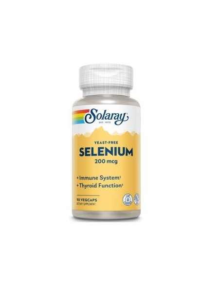 Selenium Sin Levaduras 200Mcg. 90Cap. de Solaray