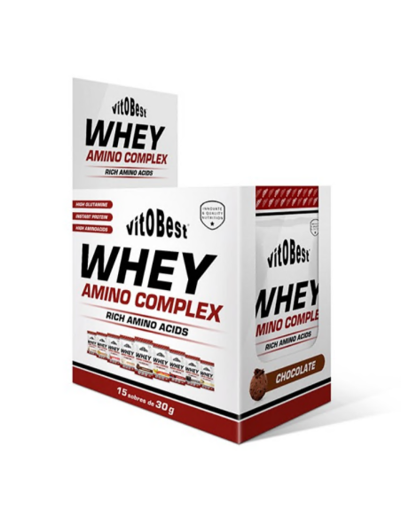 Whey Amino Chocolate 15 Sobres 30g Vit.O.Best Energía