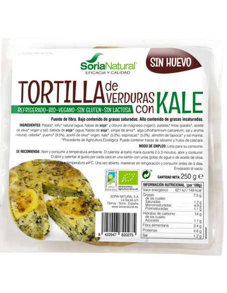 Tortilla De Verduras Y Kale de Alecosor Soria Natural