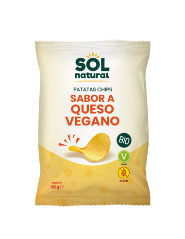 Patatas Fritas Con Sabor A Queso Vegano Bio 100 g  de Solnatural