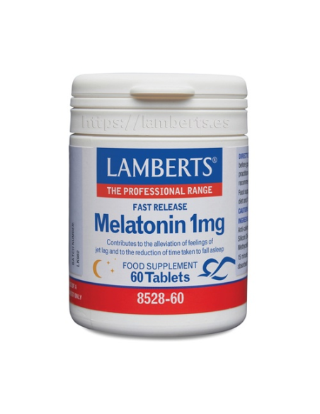 Melatonina 1 mg Liberación Rápida  60 Tabs.  de Lamberts