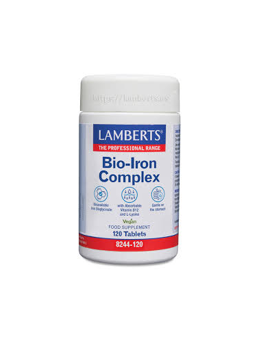 Pack 5 Bio-Iron Complex Lamberts 120 tabletas hierro natural