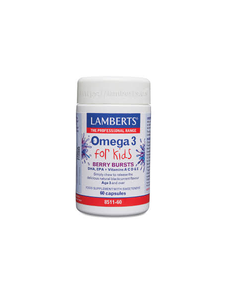 Pack 2 Omega 3 para niños 60 cápsulas Lamberts calidad premium