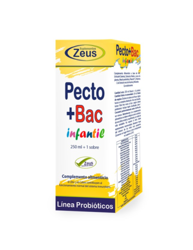 Pecto+bac Infantil 250ml +1 Sobre de Zeus