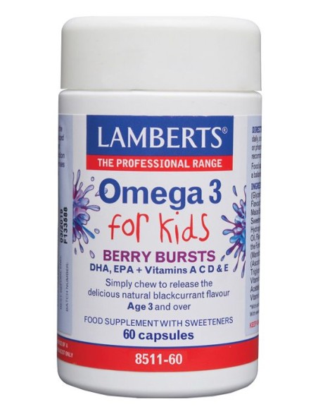 Omega 3 para Niños 60 Cápsulas Lamberts  Salud Infantil