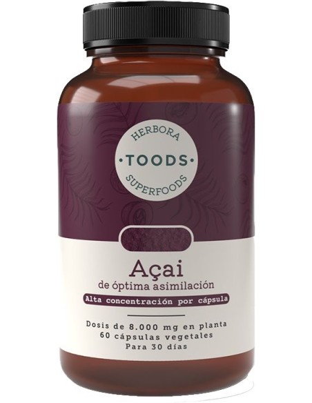Toods Açai 60  Vcaps de Herbora