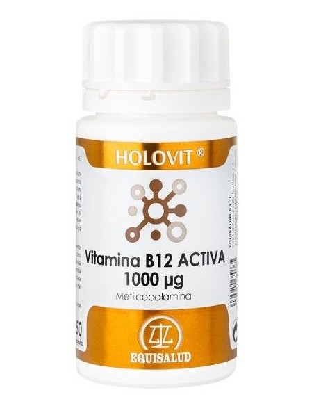 Holovit Vitamina B12 Activa 1000 µg 50 Cap. de Equisalud