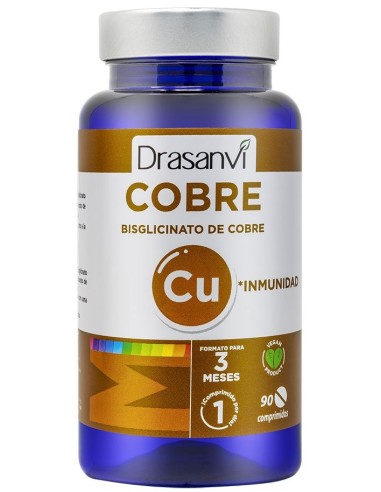 Mineral Bisglicinato Cobre 90 Comprimidos Drasanvi