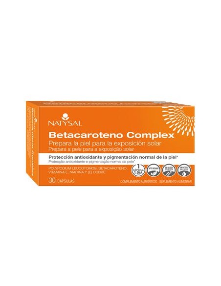 Betacaroteno Complex 30 cápsulas de Natysal