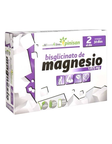 Bisglicinato De Magnesio, 60 Cáps de Pinisan