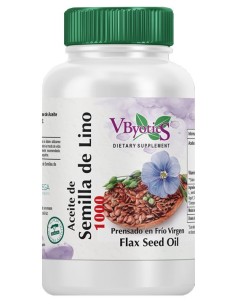 Aceite de Semilla de Lino NUEVO 120 Perlas de Vbyotics
