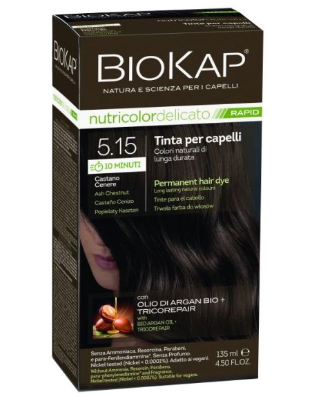 Biokap Nutricolor Delicato Rapid 5.15 Castaño Cenizo