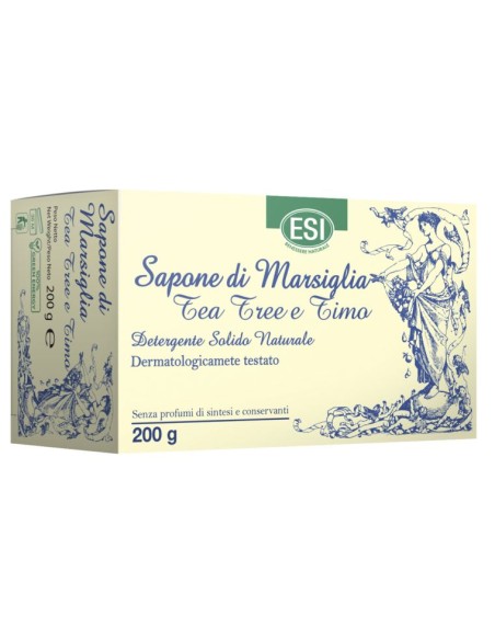 Jabón Sólido de Marsella con Árbol de Té y Tomillo