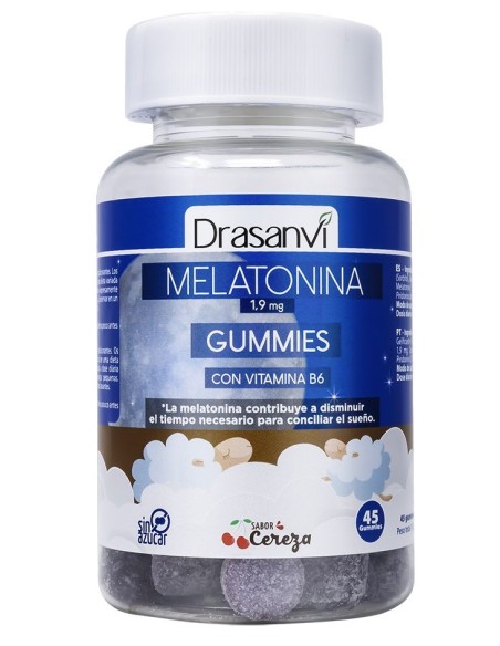 Melatonina 1,9 Mg +Vitamina B6 Cereza 45 Gominolas Drasanvi
