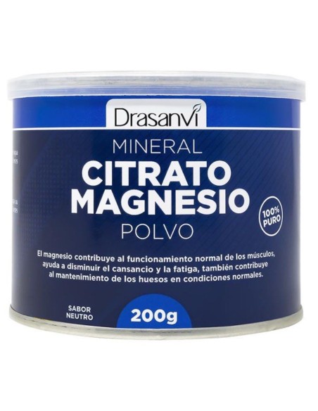 Mineral Citrato Magnesio en Polvo Sabor Neutro