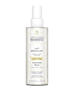 Leche Limpiadora Desmaquillante Cara Ojos  Labios 200 Ml de Alga Maris - Lab. Biarritz